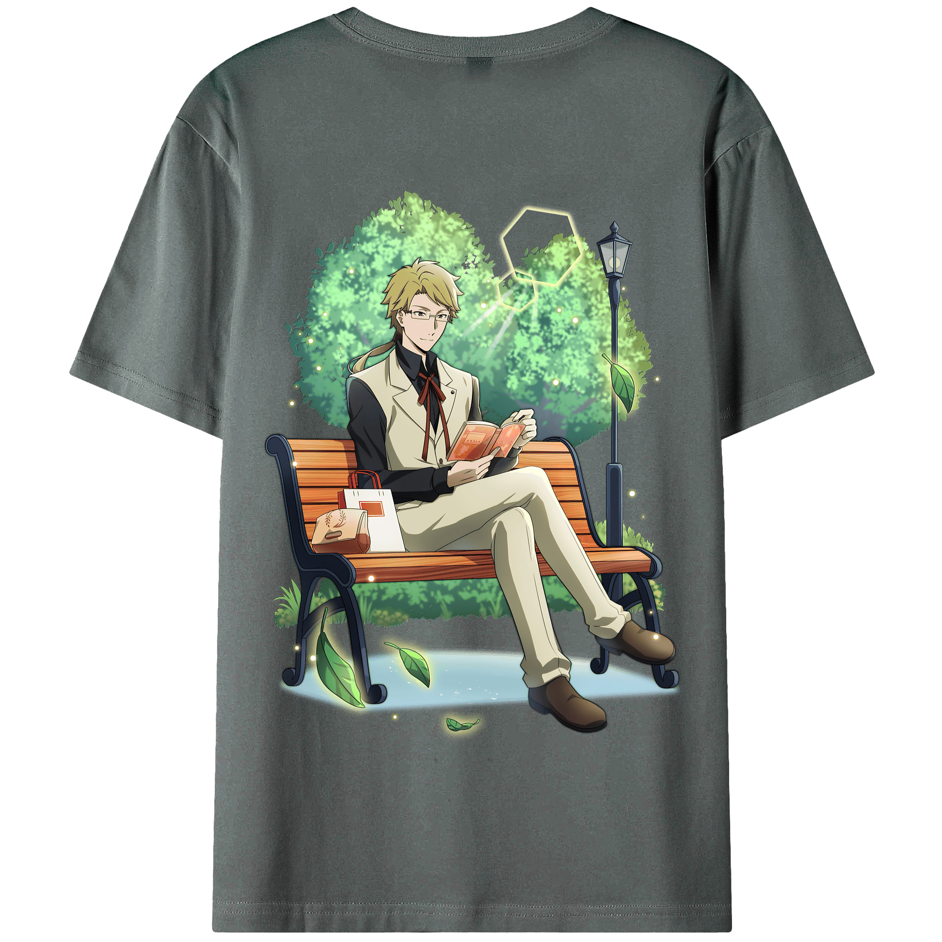 （画像用） 文豪ストレイドッグス Bungo Stray Dogs 綿100％半袖Tシャツ（背面プリント）